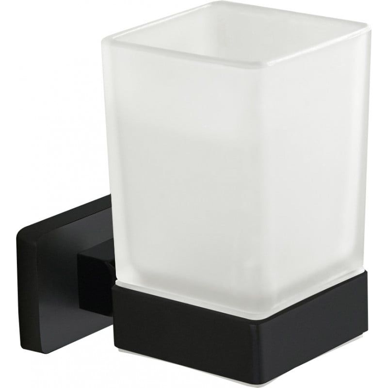 Kubek na szczoteczki Mexen Asis czarny 6,3x11 cm 1 szt.