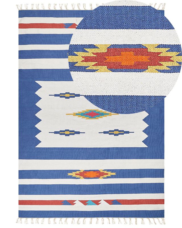 Dywan bawełniany kilim 200 x 300 cm wielokolorowy Varser 1 szt.