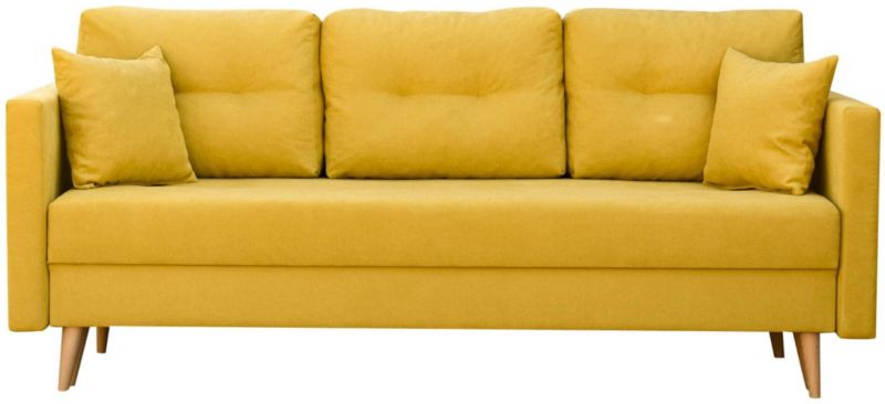 Sofa rozkładana do salonu Bonni Lahti Żółta 1 szt.