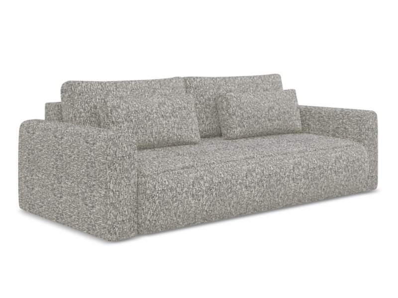 Kanapa 3-osobowa z funkcją spania Makamii Kapua z tkaniny plecionej 238x105 cm ciemny beż 1 szt.