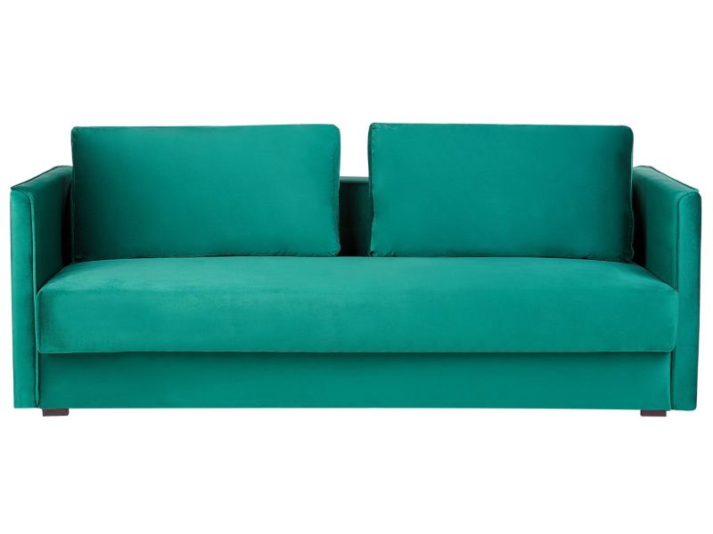 Sofa rozkładana Eksjo Szmaragdowy Welur 1 szt.