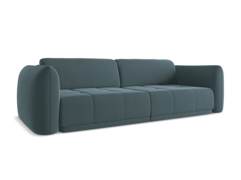 Kanapa 4-osobowa Makamii Hoku z weluru 250x105 cm morski 1 szt.
