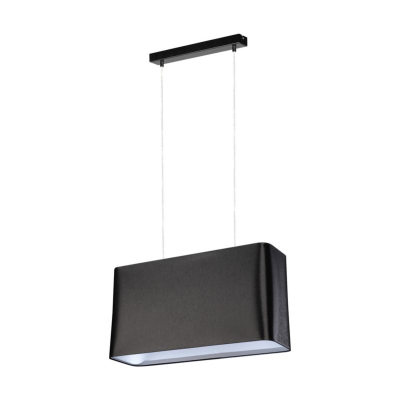 Metalowa Lampa Wisząca SPOT Light 2xE27 Max.40W Czarny Abażur, Polski Producent, 1 szt.