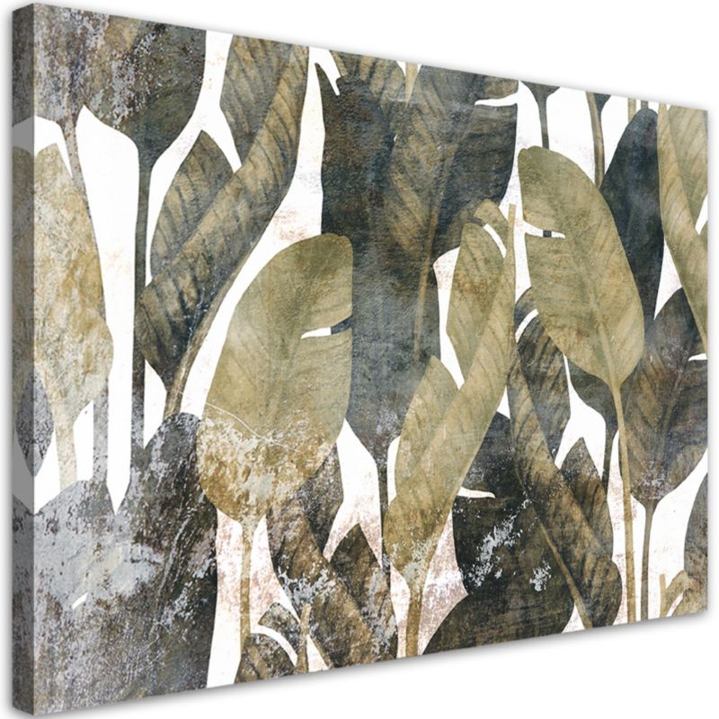 Obraz do salonu sypialni Feeby Tropikalne Liście Bananowca 100x70cm 1szt