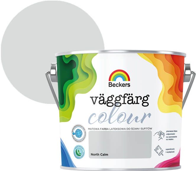 Farba kolorowa Beckers Vaggfarg Colour north calm 2,5 l