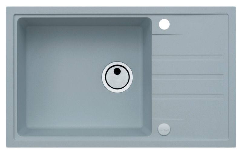 Zlewozmywak granitowy Alveus Intermezzo 130 kol. 04 steel (78x48) 1-komorowy 1szt.