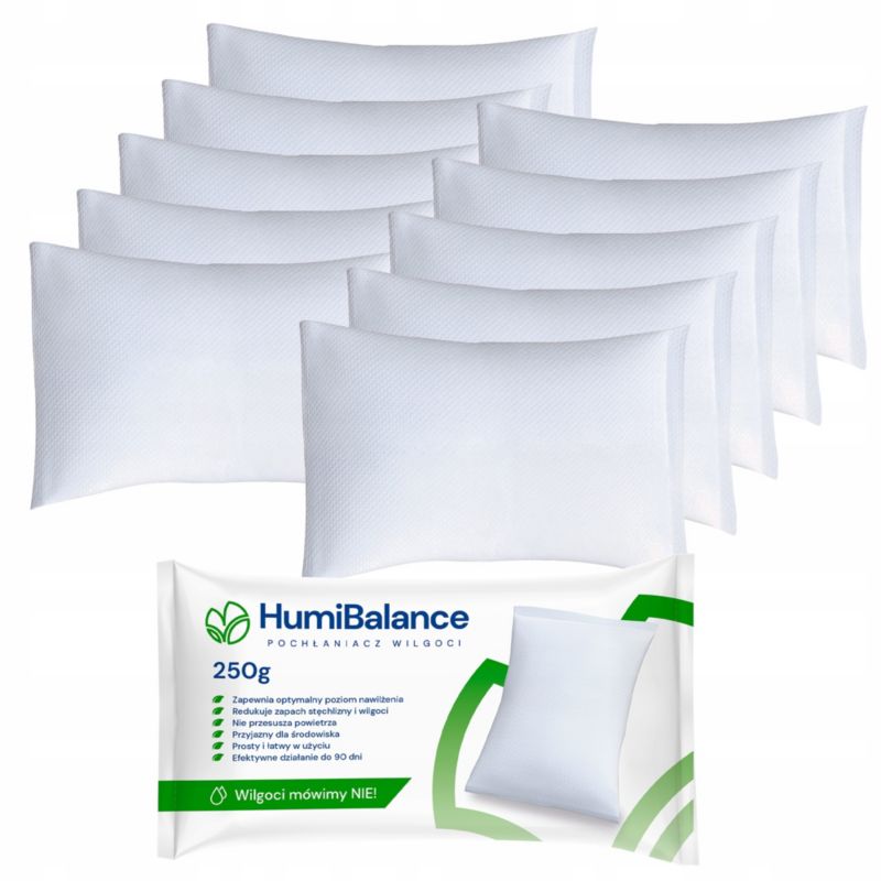 Wkłady do pochłaniacza wilgoci, HumiBalance, uniwersalne, 10x 250g, 10szt