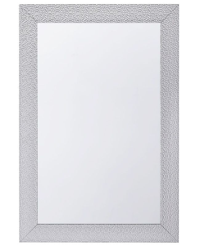 Lustro ścienne Mervent 61 cm 91 cm Srebrny 1 szt.