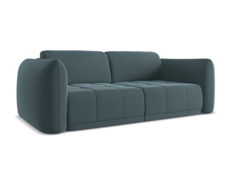 Kanapa 3-osobowa Makamii Hoku z weluru 210x105 cm morski 1 szt.