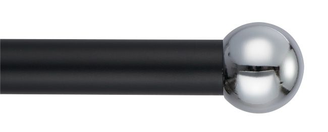 Zakończenie karnisza kula 19 mm chrom