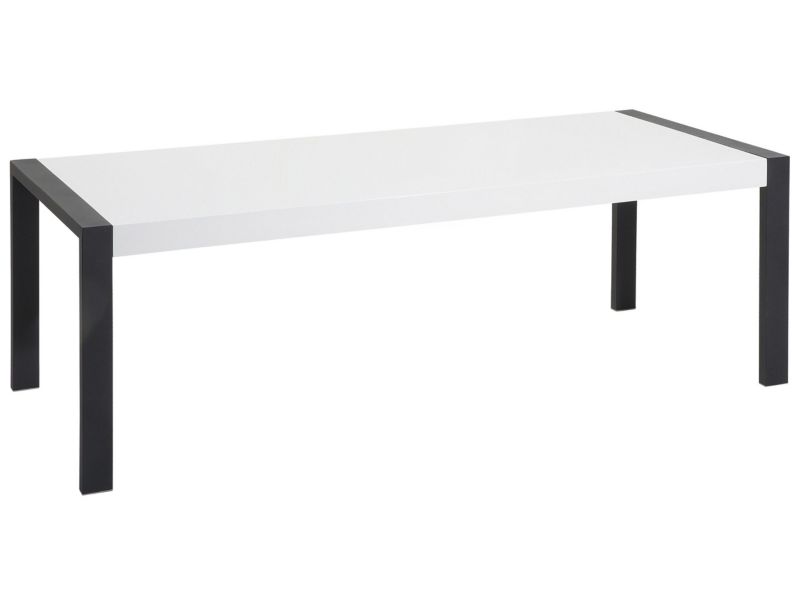 Stół do jadalni dla 8 osób Arctic 90 cm 220 cm Czarny 1 szt.