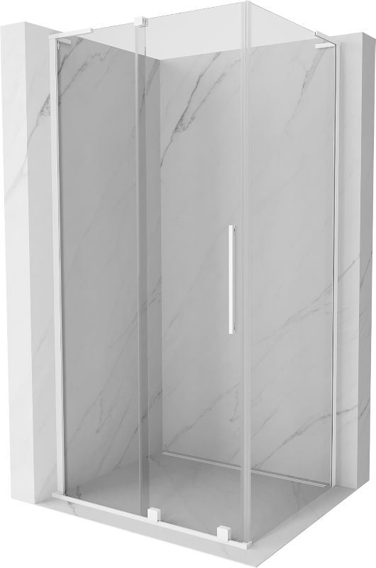 Kabina prysznicowa Mexen Velar L rozsuwana 100 x 120 cm transparent biała 1 szt.