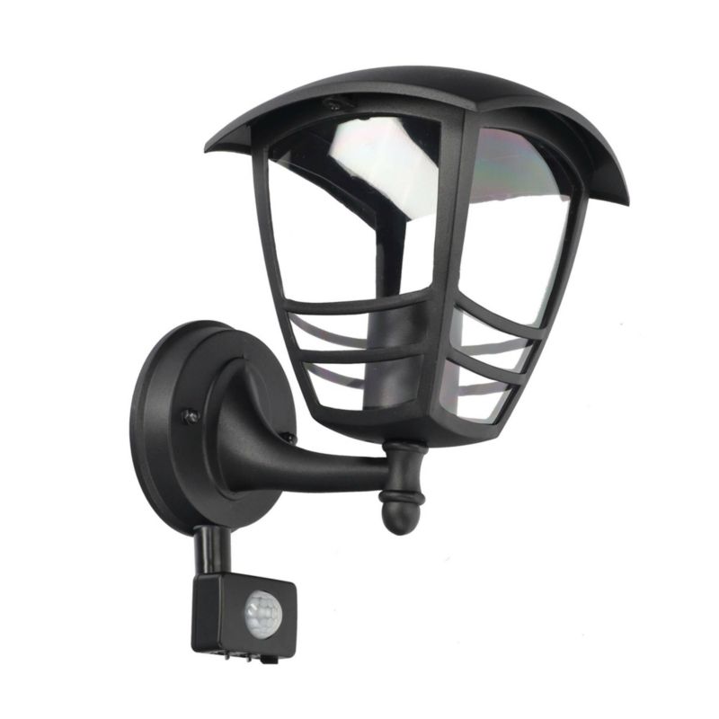Ogrodowa oprawa elewacyjna kinkiet z czujnikiem ruchu Edo Imma Black Sensor E27 czarny IP44 1 szt.