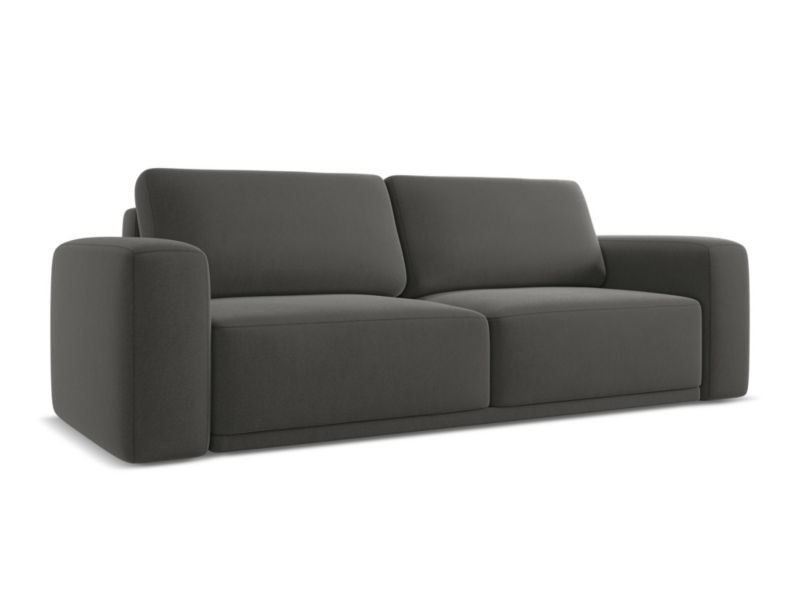 Kanapa 3-osobowa z funkcją spania Makamii Kaila z weluru 242x100 cm stalowy 1 szt.