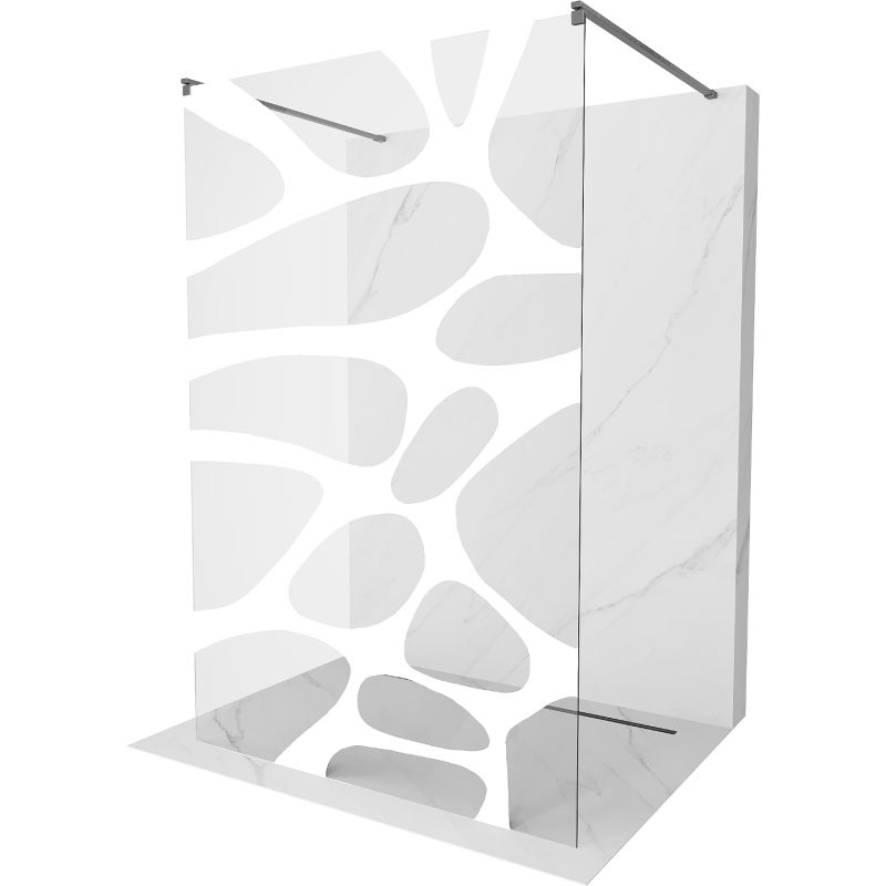 Ścianka prysznicowa Mexen Kioto biały wzór 110x200 cm 800-110-002-66-97 1 szt.