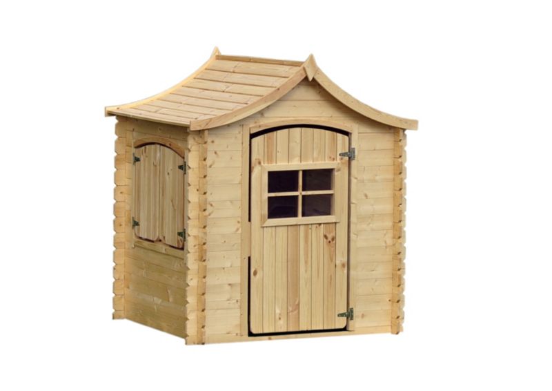 Drewniany domek zabaw Timbela bez podłogi 1,1 m2, M550-1, drewno naturalne, grubość deski 19 mm, 1 szt.