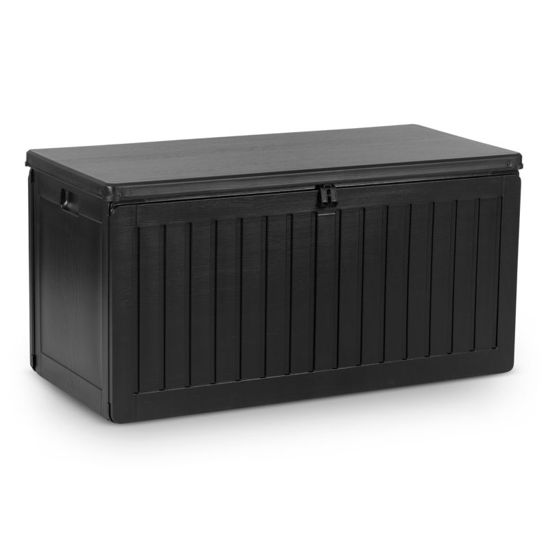 Skrzynia ogrodowa balkonowa Plonos 109x51,5x55 cm 270 litrów czarna 1 szt.