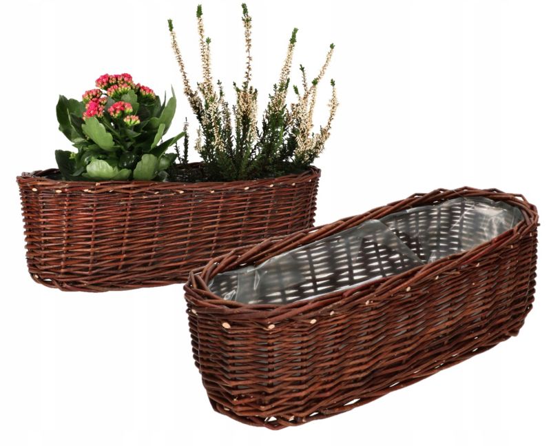 Doniczka wiklinowa KOTARBAU 50 cm 2 szt.