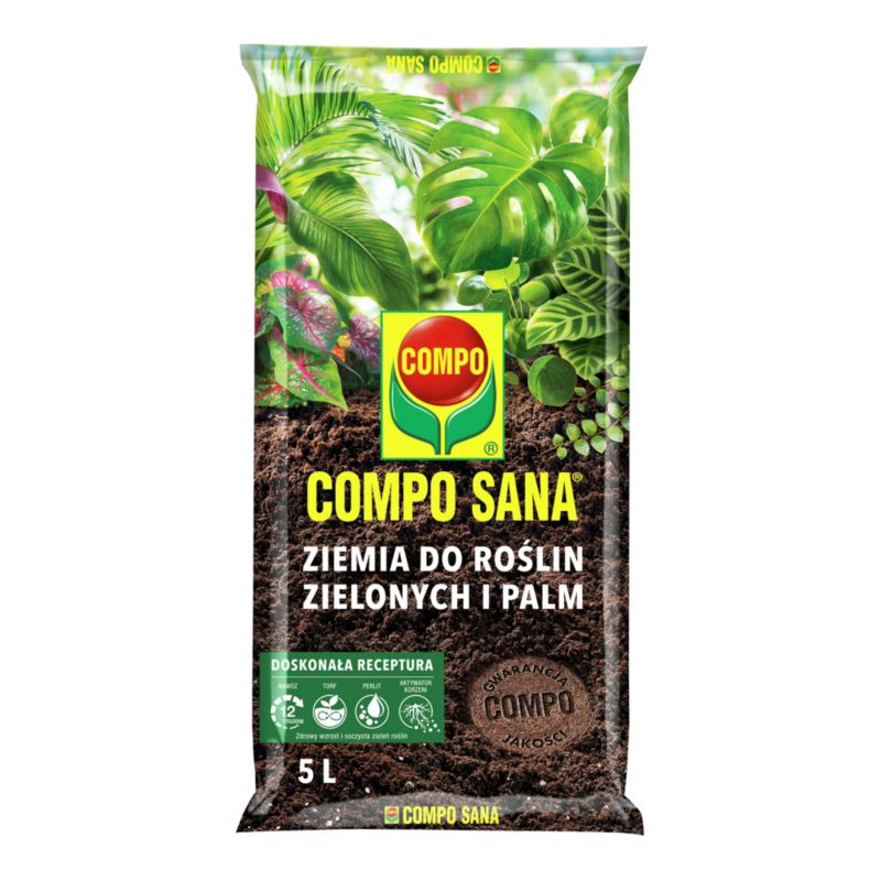 Ziemia do roślin zielonych Compo Sana 5 l