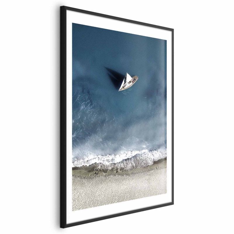 Plakat Artgeist Jacht 21x30 cm z ramą czarną 1 szt