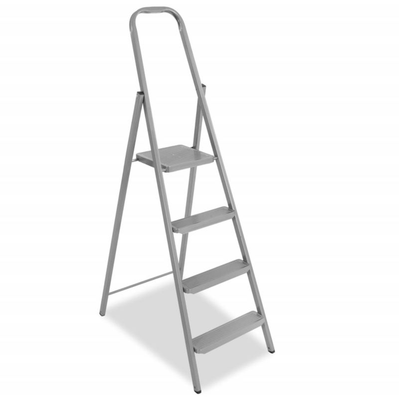 Drabina składana, wielofunkcyjna Springos wys.146 cm schodki stalowe 4-stopniowe do 150 kg domowa 1 szt.