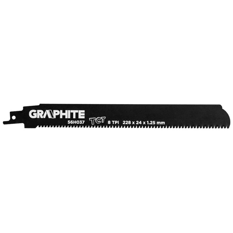 Brzeszczot do piły szablastej GRAPHITE HM, 228 x 24 x 1.25 mm, 8TPI 1 szt