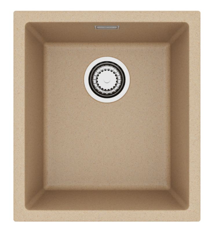 Zlewozmywak granitowy Alveus OMNI 10 kol. G55 beż (40x45) 1-komorowy 1szt