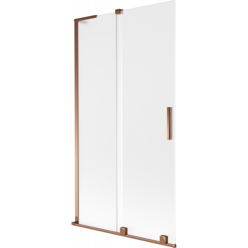 Parawan nawannowy rozsuwany Mexen Velar L różowe złoto 100x150 cm 1 szt.