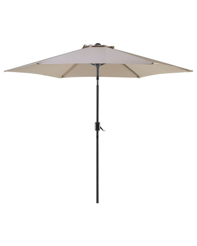 Parasol ogrodowy 270 cm beżowoszary Varese 1 szt.