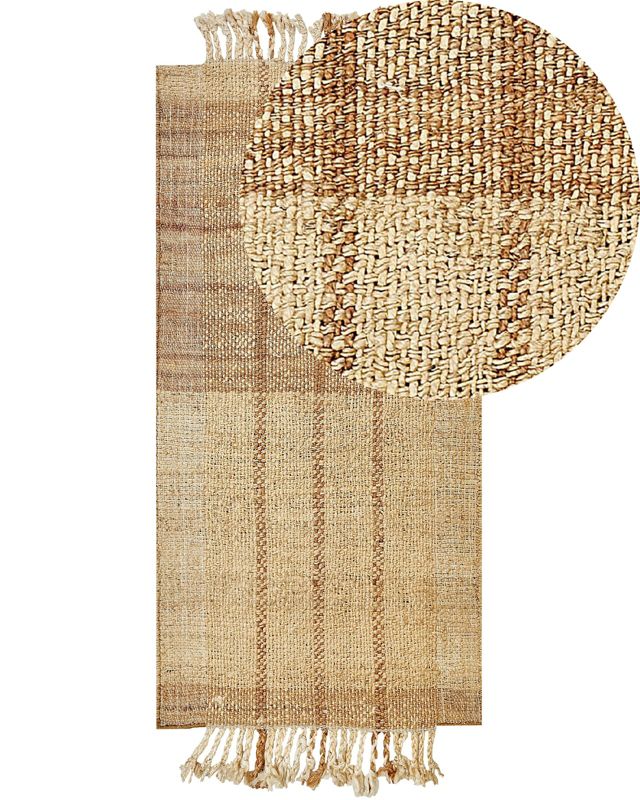 Dywan z juty 80 x 150 cm beżowy Karkin 1 szt.