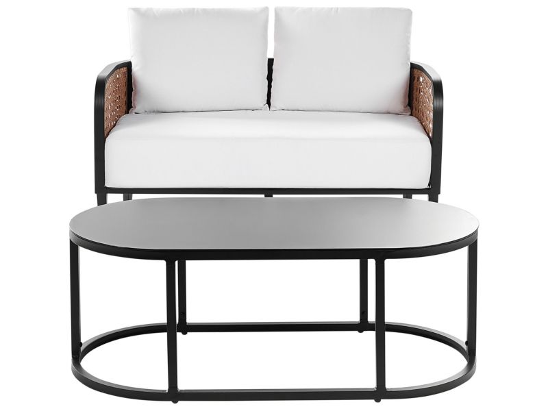 Sofa dwuosobowa Montefalco Metal Biały 1 kpl