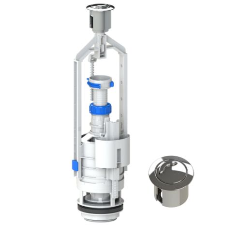 Zawór spłukujący do spłuczki KK-Pol dwudzielny 3/6 l chromowany 1 szt.