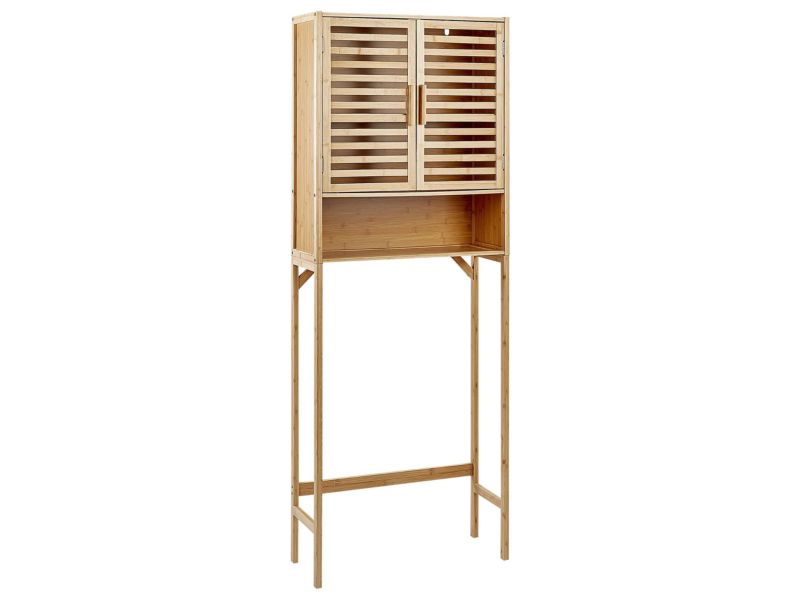 Szafka łazienkowa Okarche 63 cm 25 cm 167 cm Jasne drewno 1 szt.