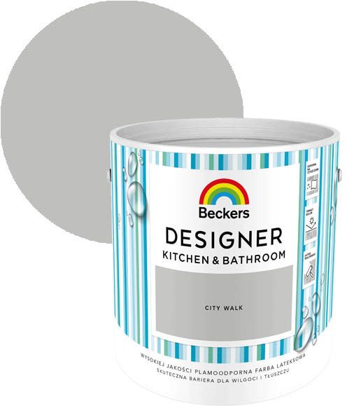 Farba kolorowa Beckers Designer Kitchen&Bathroom City Walk 2,5 l