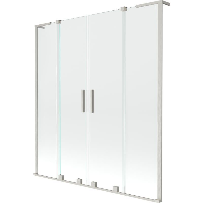 Parawan nawannowy 2-skrzydłowy Mexen Velar L transparent 150x150 cm 1 szt.