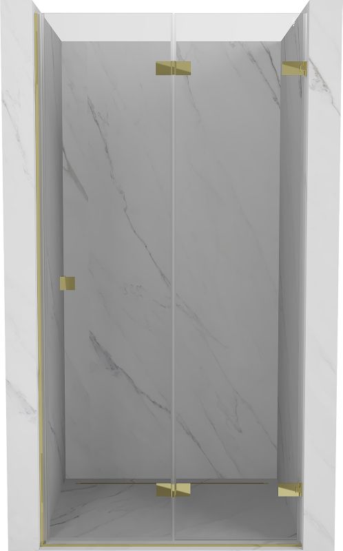 Drzwi prysznicowe składane Mexen Lunar-F złote 60 cm 1 szt.