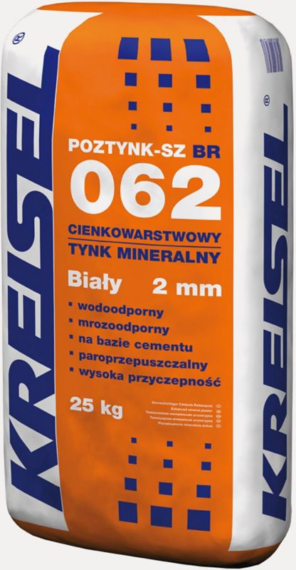 Tynk mineralny Kreisel baranek 2 mm biały 25 kg