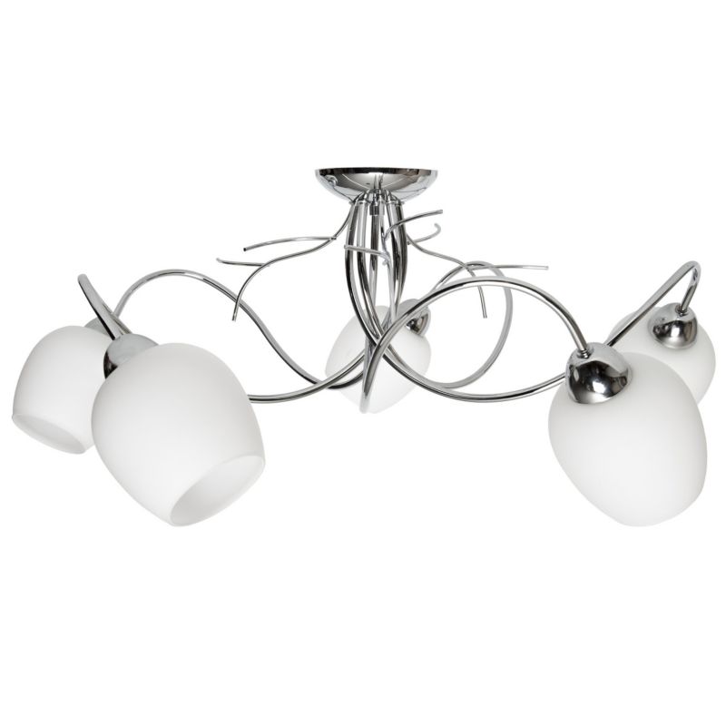 Lampa sufitowa wisząca Light Home LH Dorika Chrom 5x E14 40W srebrny 1szt.