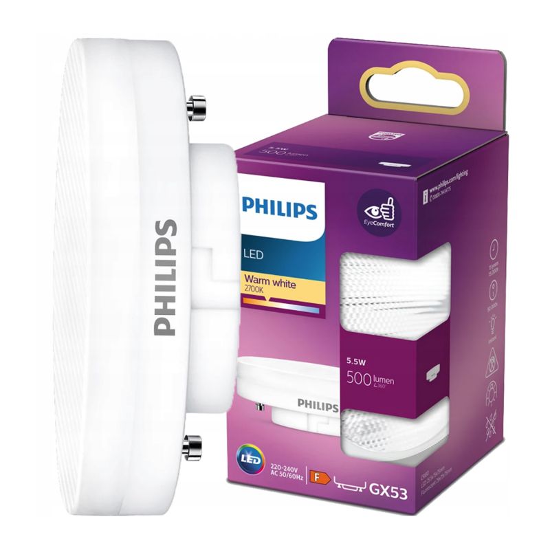 Żarówka Philips LED 500lm GX53 WW ND SRT4 1 szt.