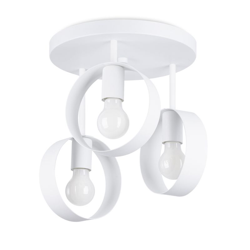 Plafon Sollux Lighting TITRAN 3 biały 1 szt.