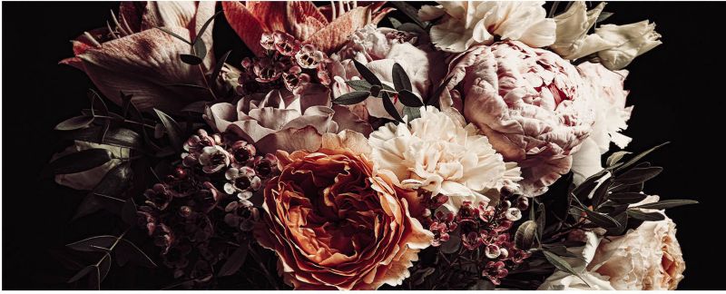 Obraz Glasspik Bouquet 50 x 125 cm