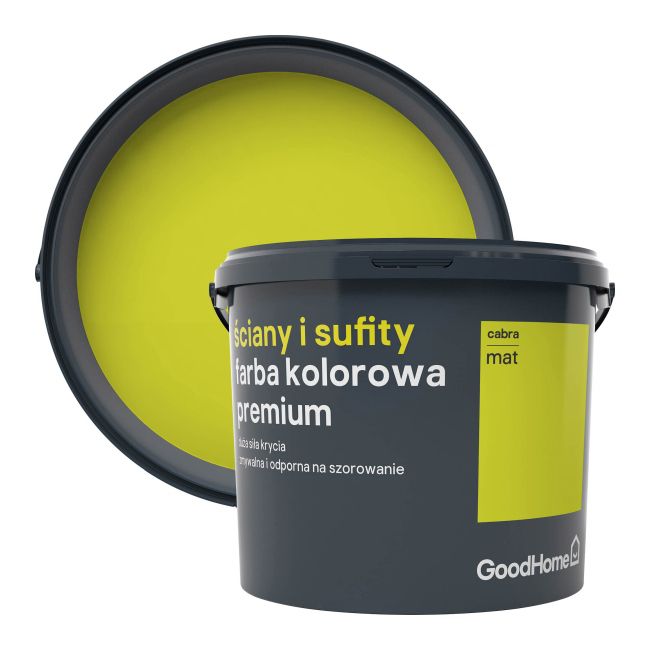 Farba plamoodporna GoodHome Premium Ściany i Sufity cabra 5 l