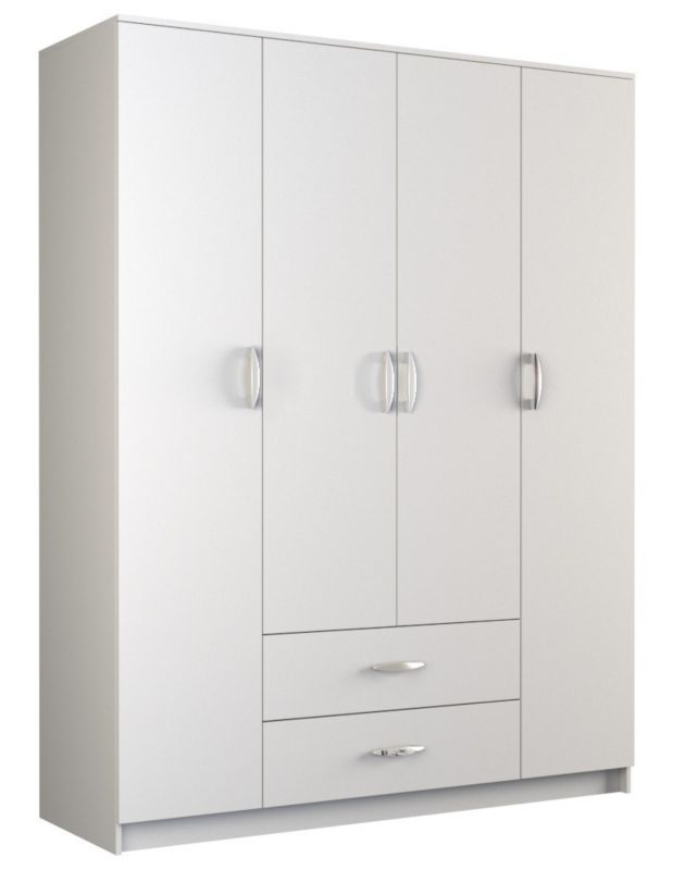 Szafa Topeshop Romana 160 Bez Lustra 2 Szuflady 160cm Biel 52x160x205 cm 1 szt.