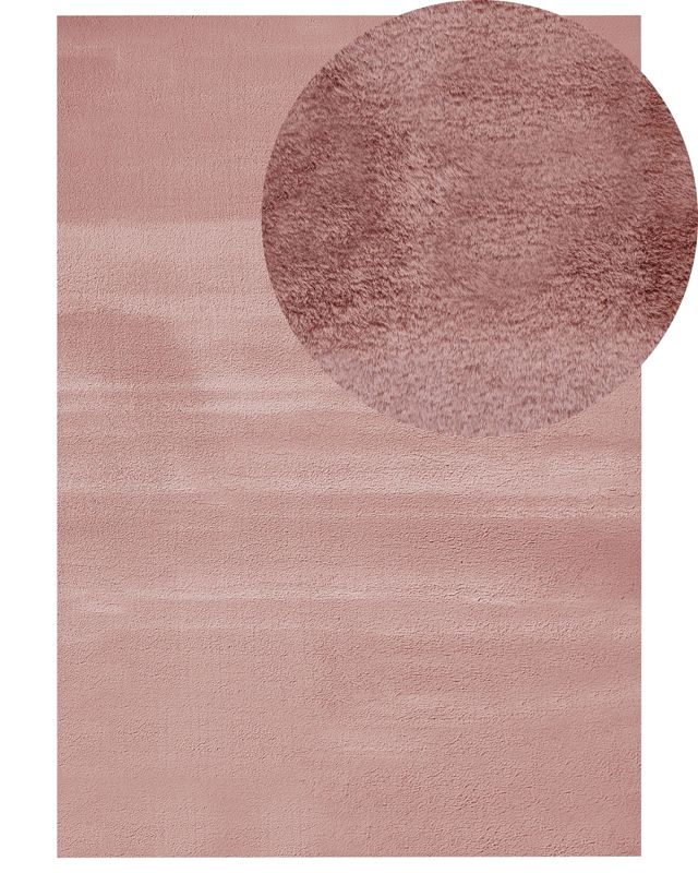 Dywan sztuczne futro królika 160 x 230 cm różowy Mirpur 1 szt.