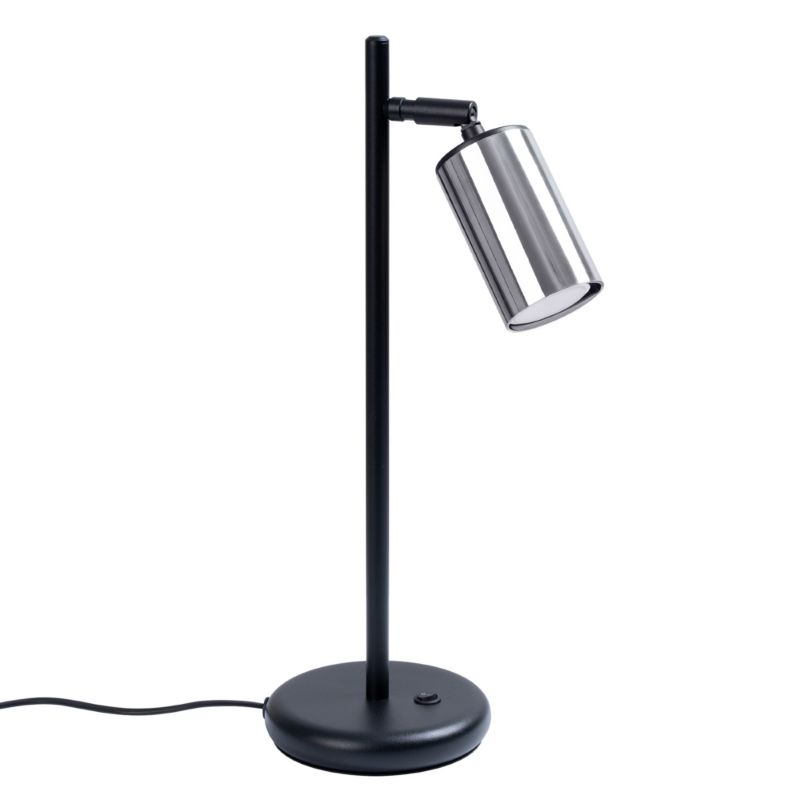 Lampa biurkowa Sollux Lighting WINX czarny/chrom 1 szt.