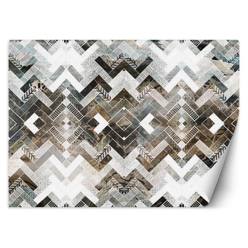 Fototapeta Feeby Geometryczny wzór w jodełkę 254x184 1 szt