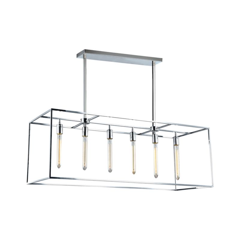Lampa Wisząca SPOT Light 6xE27 Max.60W Połączenie Chromu z Transparentnym Szkłem, Polski Producent, 1 szt.