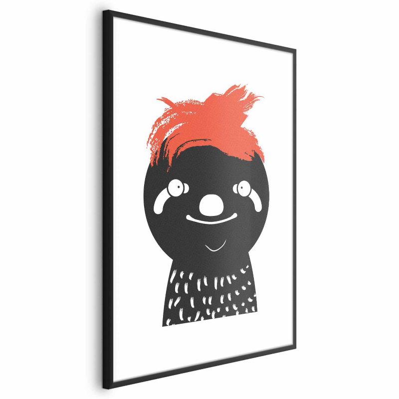 Plakat Artgeist Szalony leniwiec 21x30 cm z ramą czarną 1 szt