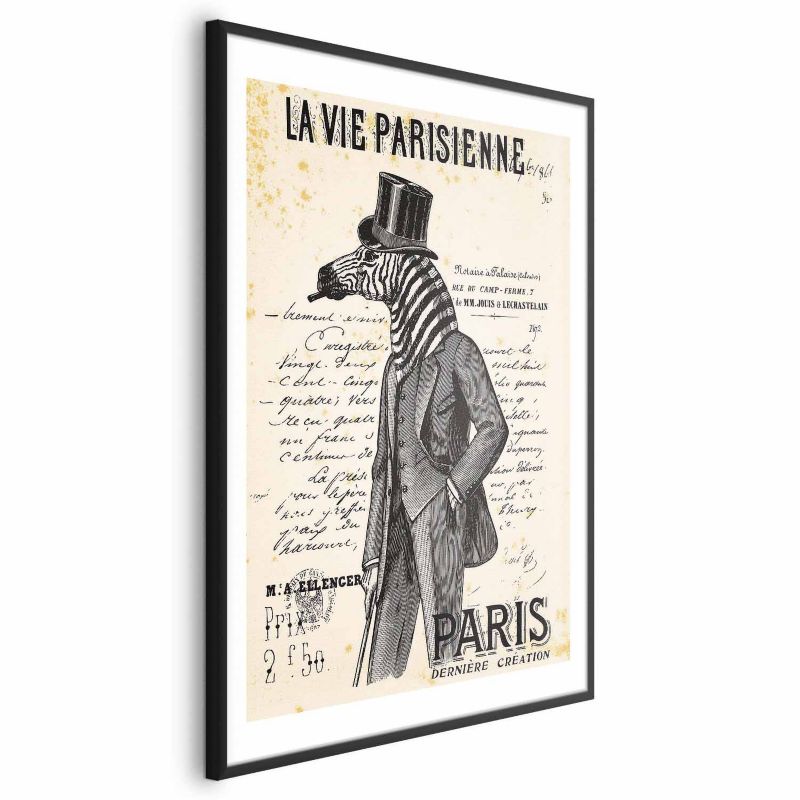 Plakat Artgeist La Vie Parisienne 40x60 cm z ramą czarną 1 szt