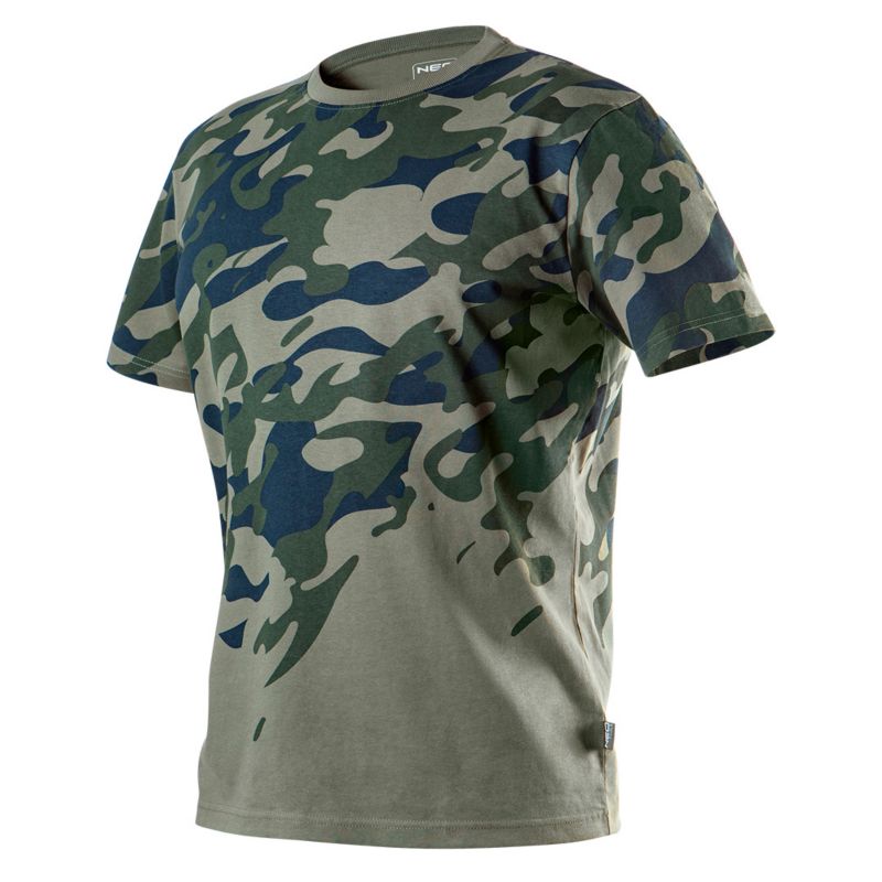 T-shirt roboczy NEO TOOLS Camo S oliwkowy 1 szt.